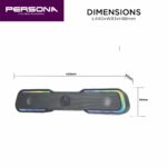 Persona SM-322 Black Bluetooth Speaker - Image 2