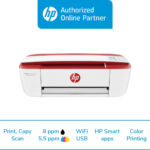 HP 3777 All-in-One Printer Card-Red | HP 3777 AIO DeskJet Ink Advantage Printer