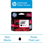 Original HP 680 F6V27Aa Black ink Cartridge