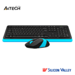 A4Tech Fstyler FG1010 2.4GHz Wireless Keyboard & Mouse Combo Blue - Image 2