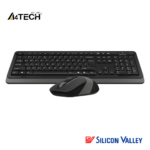 A4Tech Fstyler FG1010 2.4GHz Wireless Keyboard & Mouse Combo Grey - Image 2