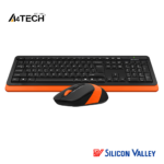 A4Tech Fstyler FG1010 2.4GHz Wireless Keyboard & Mouse Combo Orange - Image 3