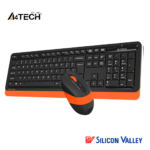 A4Tech Fstyler FG1010 2.4GHz Wireless Keyboard & Mouse Combo Orange - Image 2