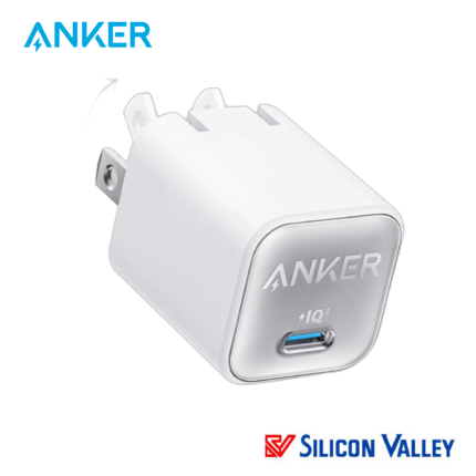 Anker 511 Nano 3 30W USB-C GaN PD Foldable Wall Charger White