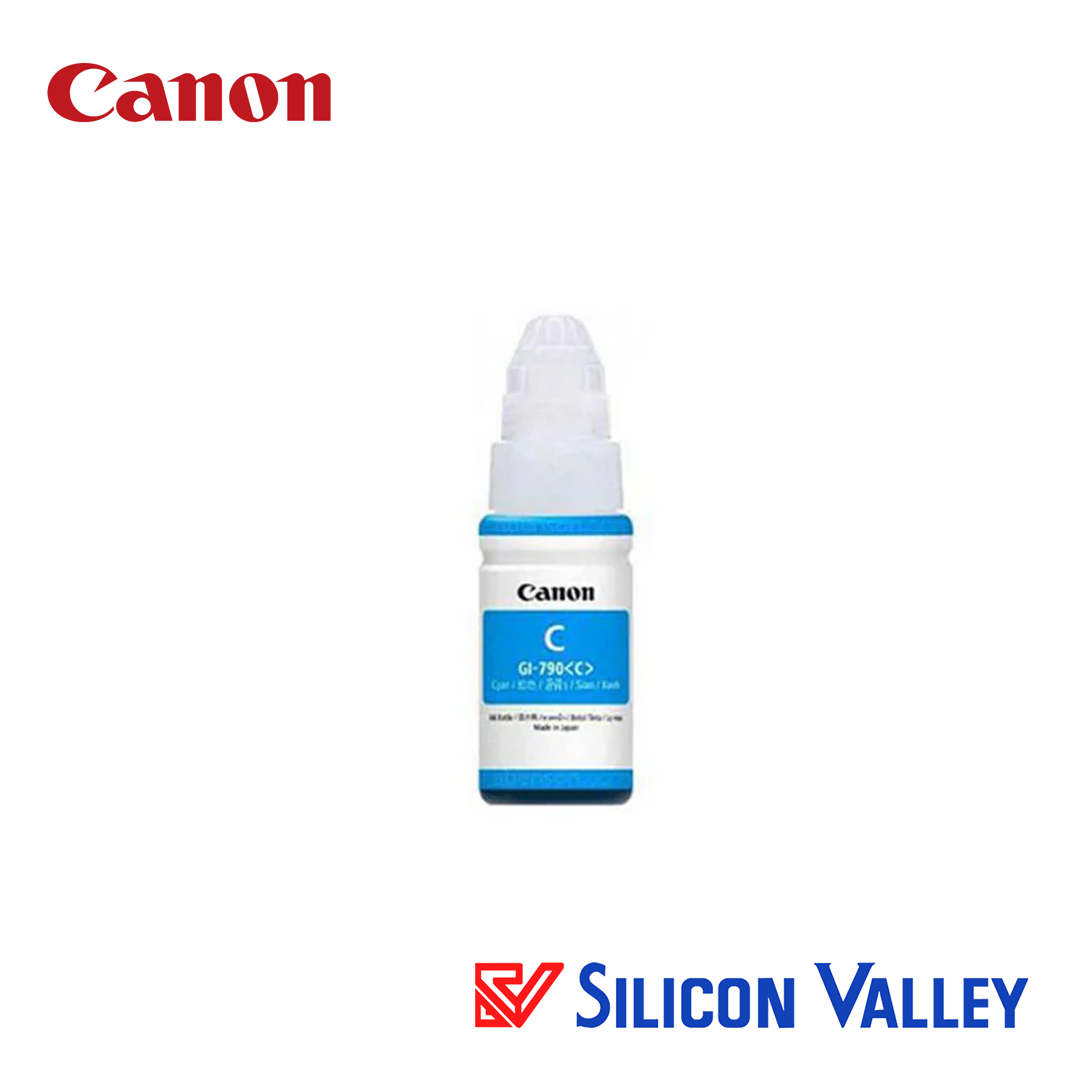 Canon GI-790 Ink Bottle (Cyan) (2) Canon GI-790 Ink Bottle (Cyan) - Image 1