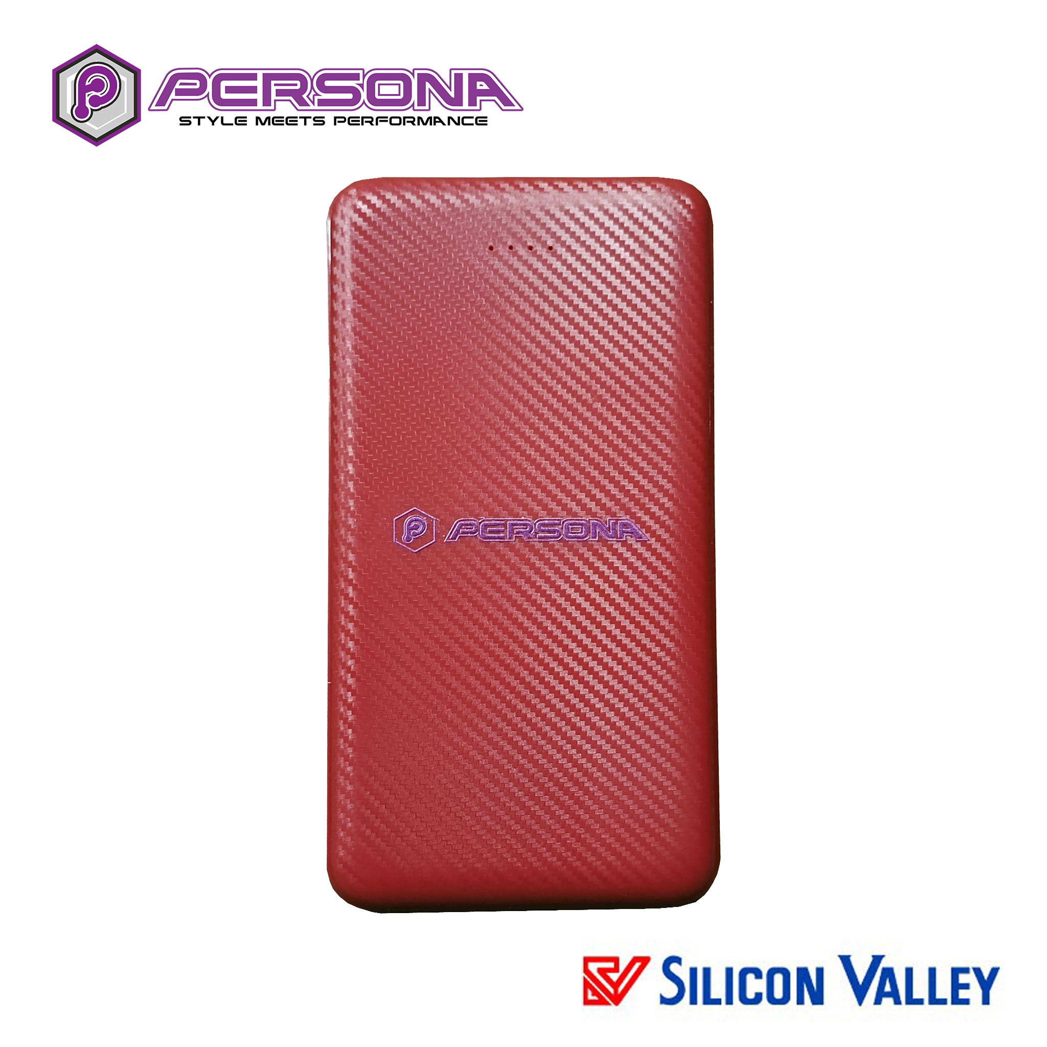 Persona PB10109 T63 copy 2 Persona PB10109 T63 10000mah Powerbank - Red - Image 1