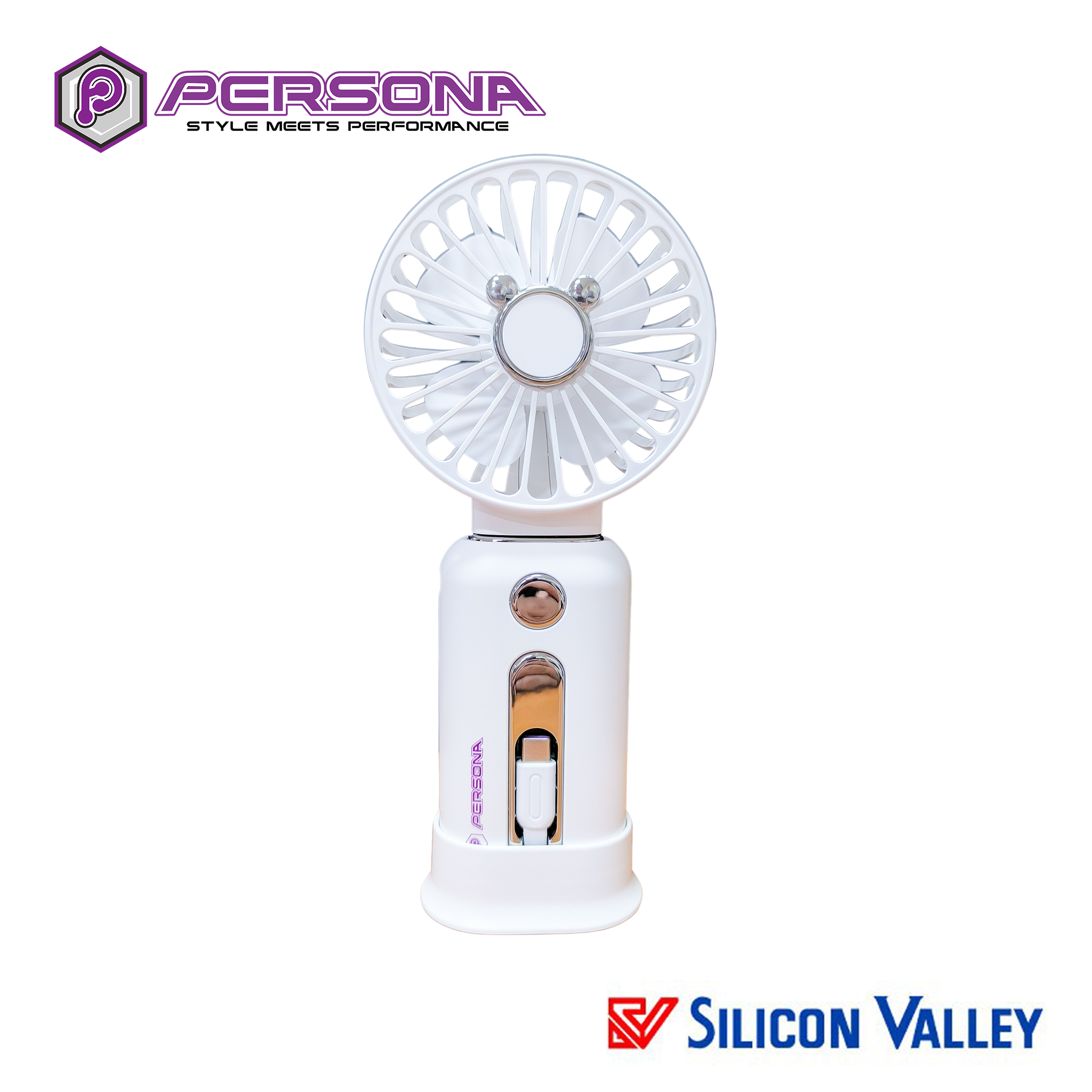 Persona PB10114 CF911 Persona PB10114 CF911 w/ Fan10000mah Powerbank - Pink - Image 1