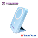 Persona PB10115 10000mah Magnetic Stand Powerbank - LIGHT BLUE - Image 2