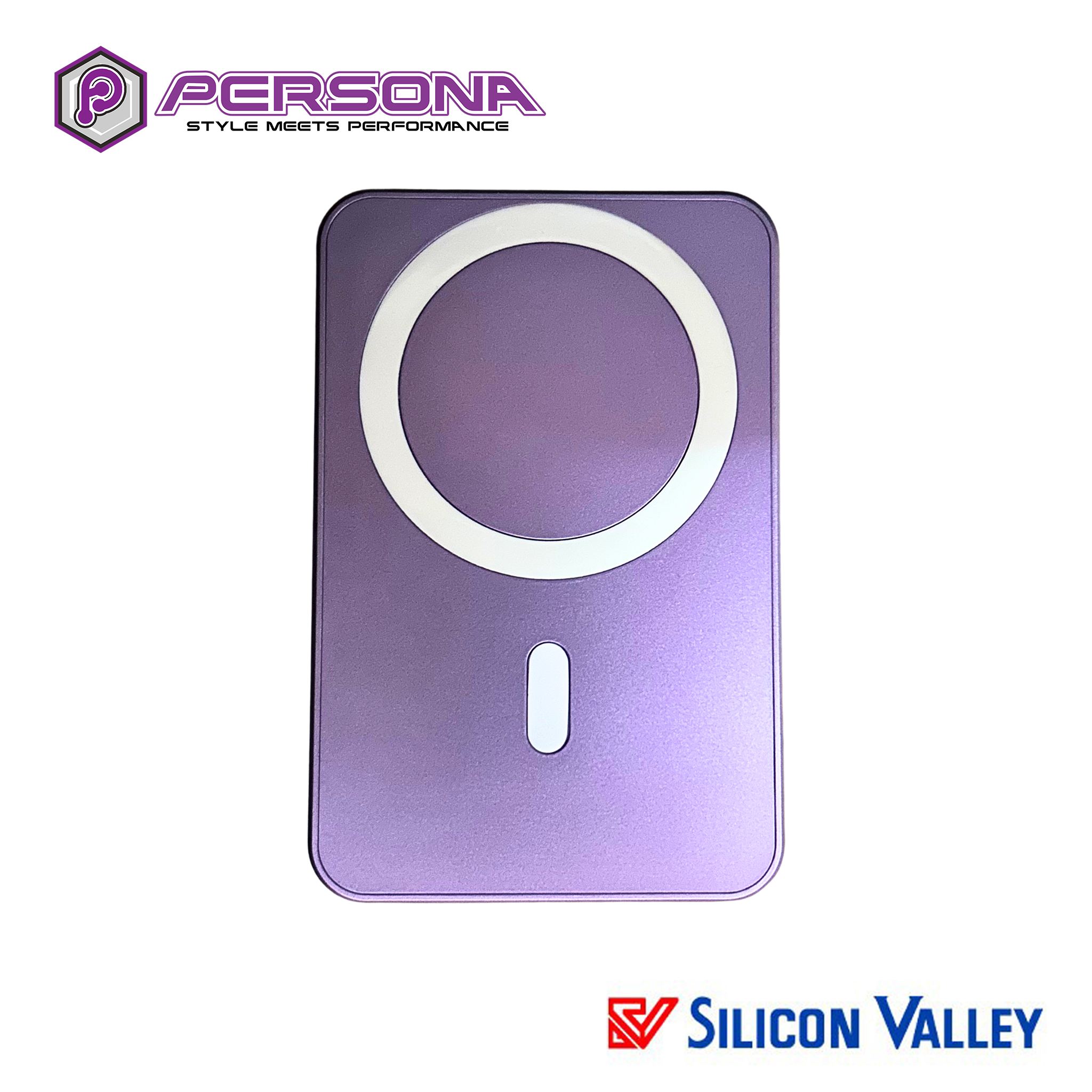 Persona PB10116 A77 copy 2 Persona PB10116 10000mah Magnetic Stand Powerbank - Purple - Image 1