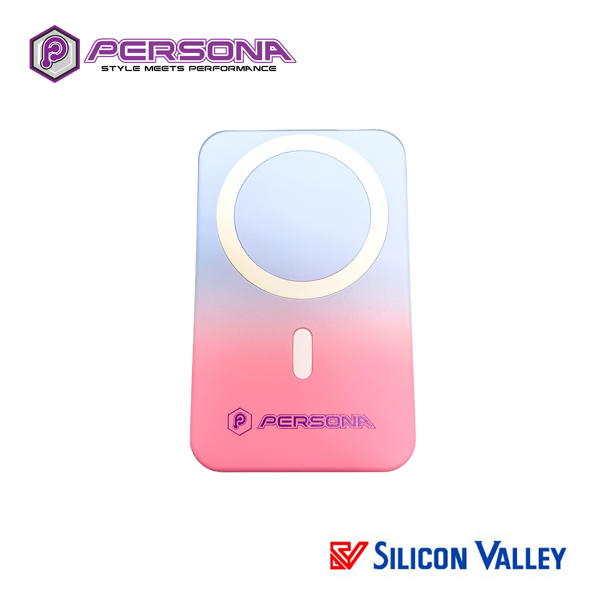 Persona PB10118 A27-01 copy Persona 10000mah Bracket Magnetic Fast Charge Powerbank - Blue - Image 1
