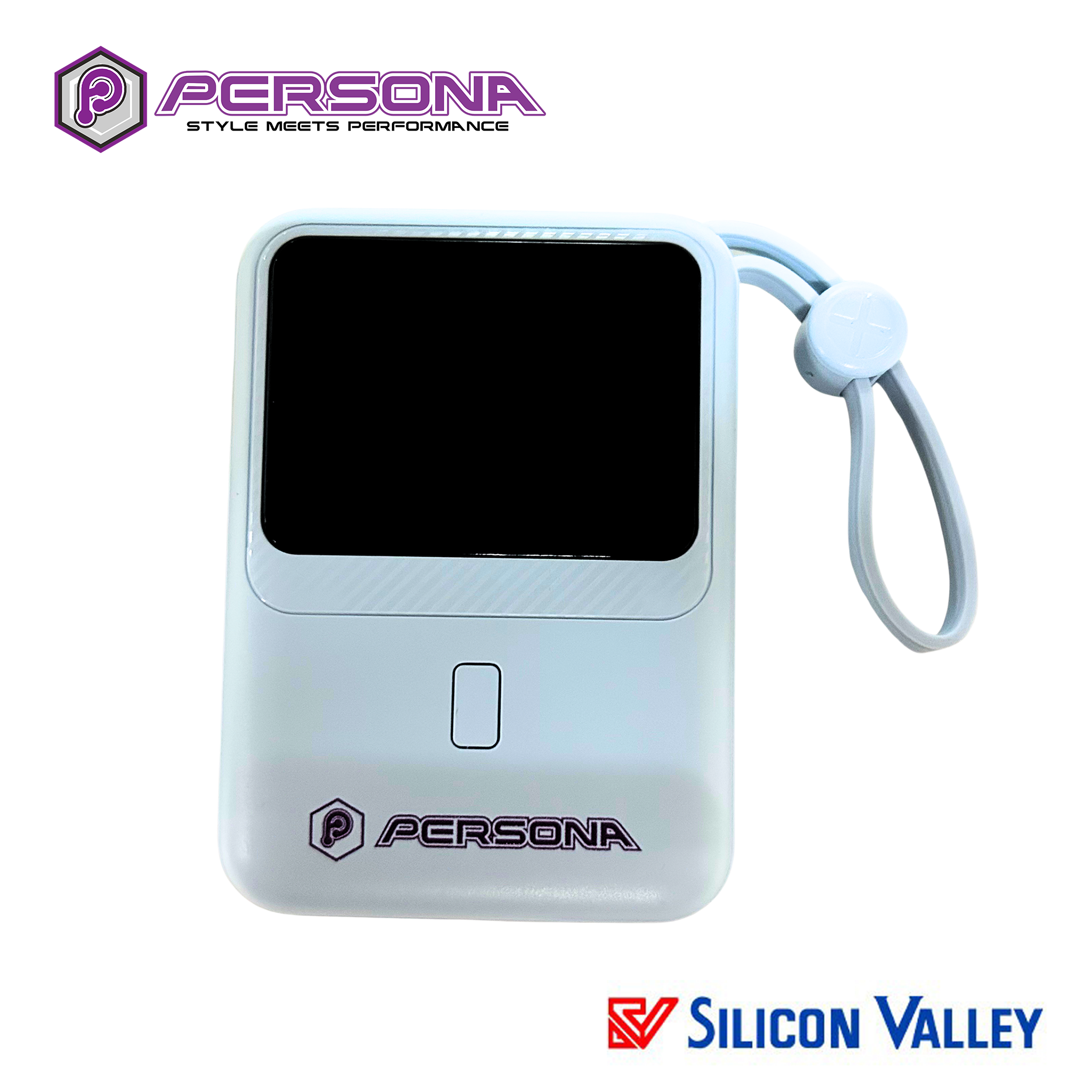 Persona PB10119 DX214 copy Persona 10000mah Wire Mobile Powerbank - Blue - Image 1